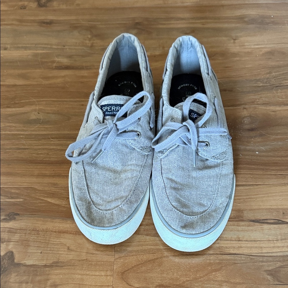 Sperry Top-sider - Women’s Sparkly Light Gray Boat Shoes